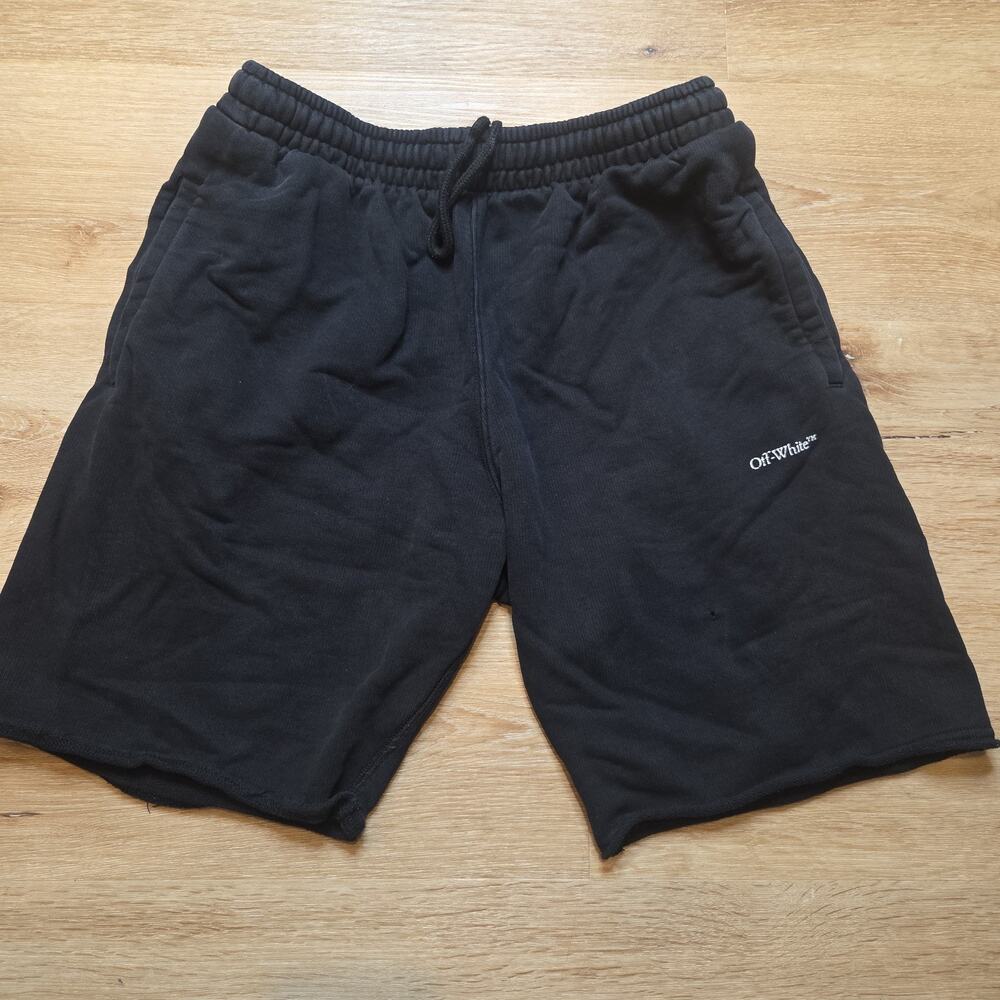 Off-White c/o Virgil Abloh Mens S Black Stencil Arrow Sweat Shorts Portugal